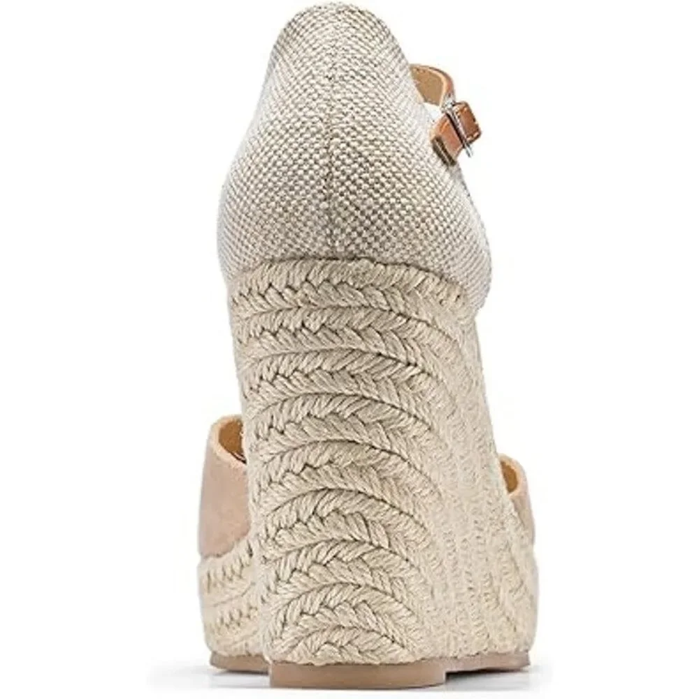 Fisace Womens Size 8 Tan Faux Suede 4